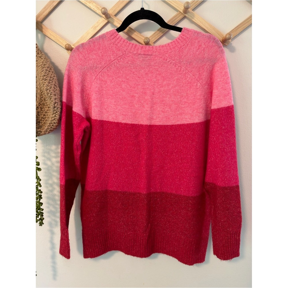 Torrid Colorblock Sweater 00 Pink Red M/L 10 - Picture 6 of 7